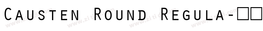 Causten Round Regula字体转换
